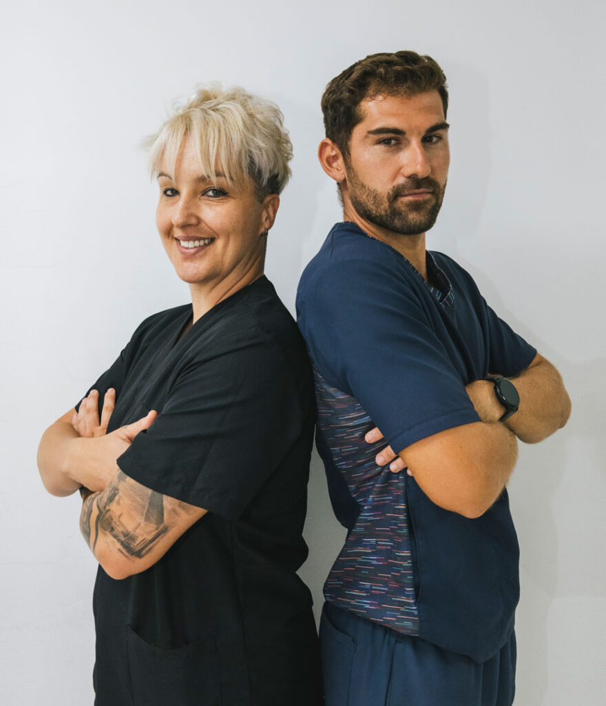 Klaudia y Adrián posando